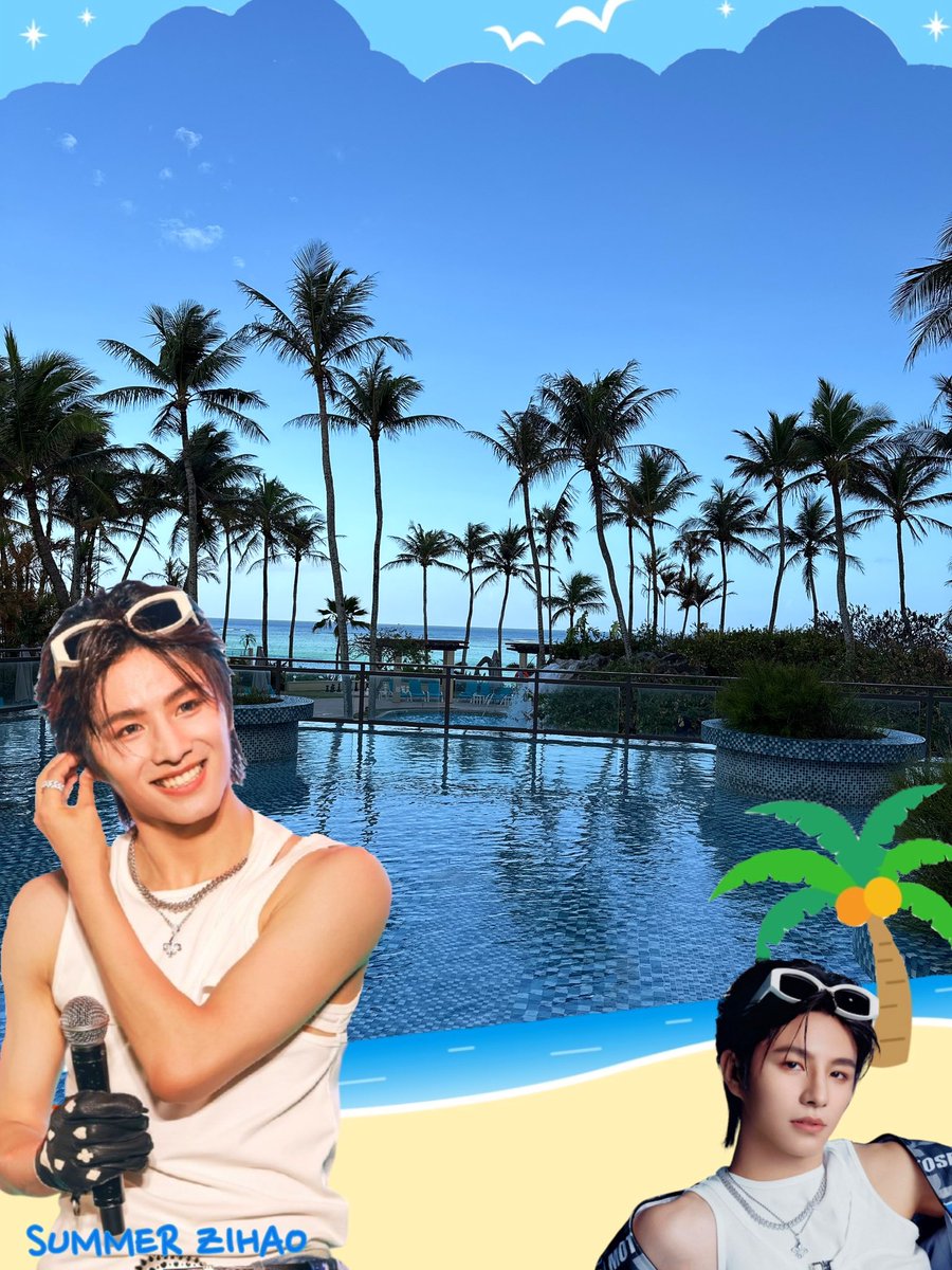 ino777056966895's tweet image. 朝の1枚（旅先より）　
　　　　　　　ぴったりのフレーム🌴↓
【旅先でのフレーム凄く助かります！】
#ワンズハオ #summer