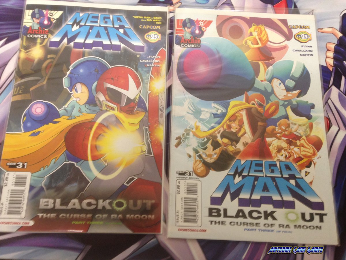 AwesomeCardGame's tweet image. Issue 31 of MegaMan by Archie comics has two covers.
#MegaMay #MegaMan #Rockman