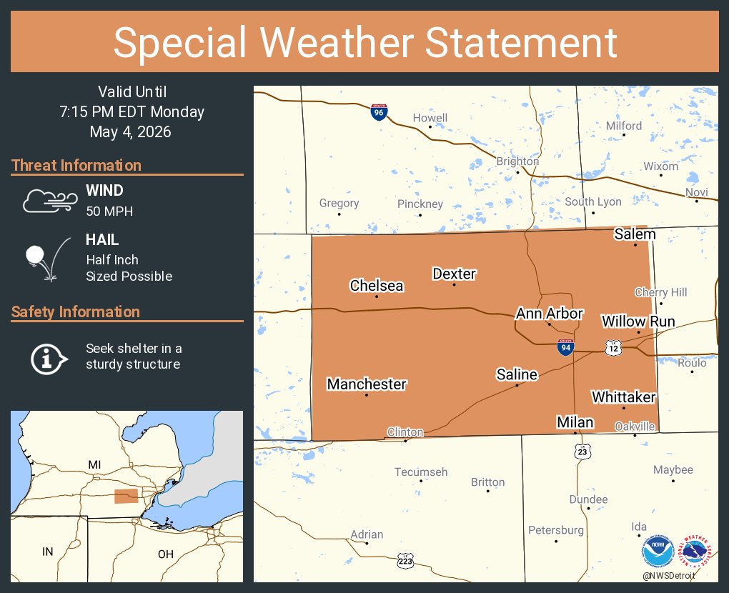 NWS Detroit tweet media