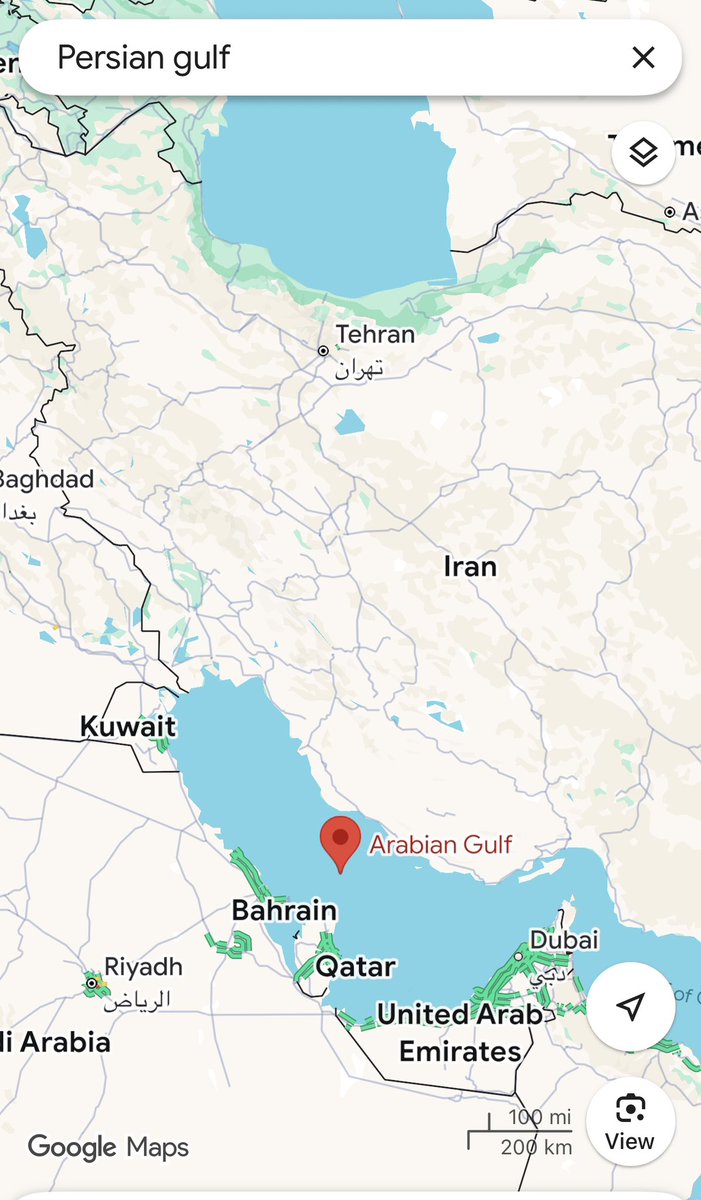 This is what Google shows when I search ‘Persian Gulf.’ 🤨🤔