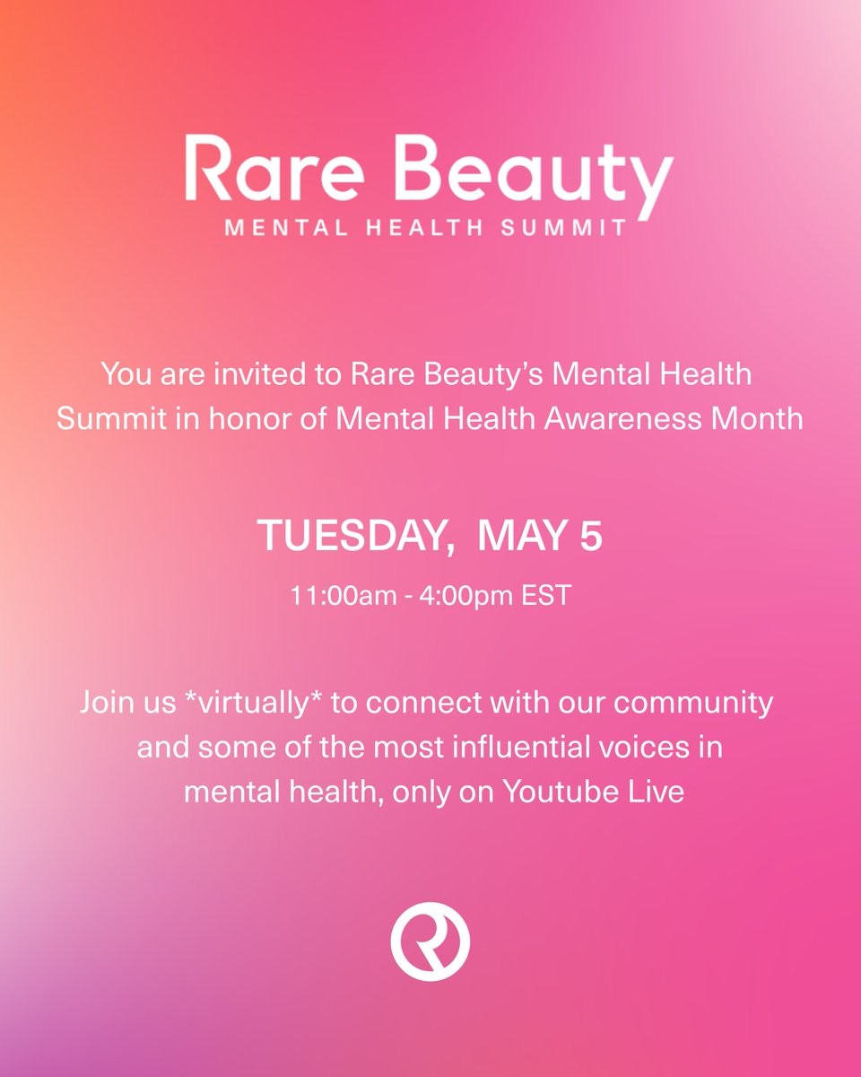 PeerHealthExch's tweet photo. We are so excited and proud that Peer Health Exchange CEO, Dr. Angela Glymph, will be part of the third annual @rarebeauty Mental Health Summit.
Join Rare Beauty’s Mental Health Summit on YouTube here:
https://t.co/rUsBZr7MhF

#RareBeauty #RareBeautyMentalHealthSummit #RareImpact https://t.co/A6XgdeXy1f