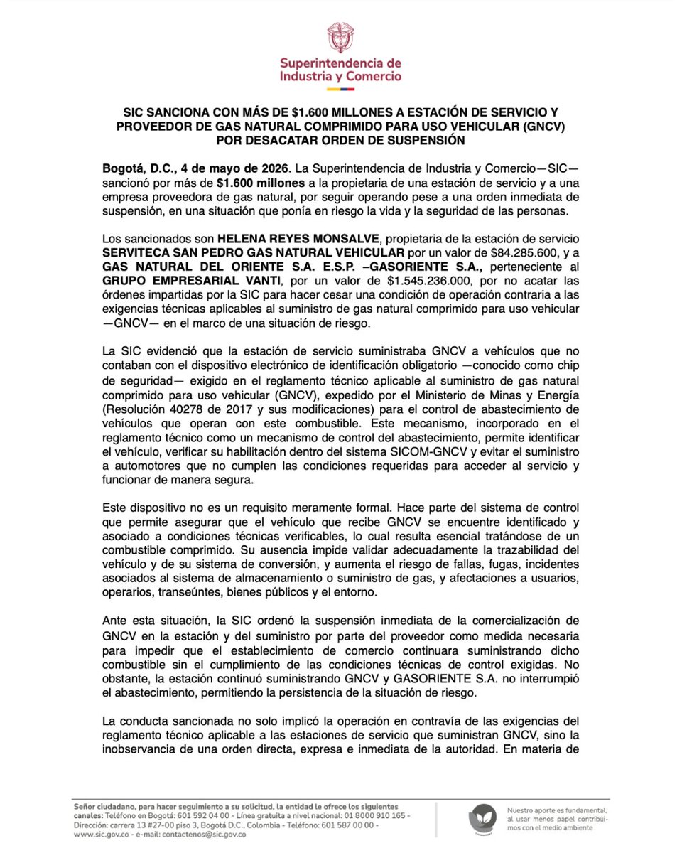 Superintendencia de Industria y Comercio 🇨🇴 tweet media