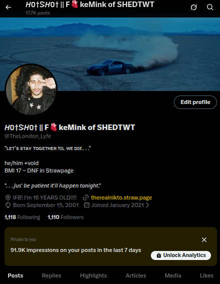 𝐻𝙾†Ꮥ𝐻𝙾† || F🫀keMink of SHEDTWT tweet media