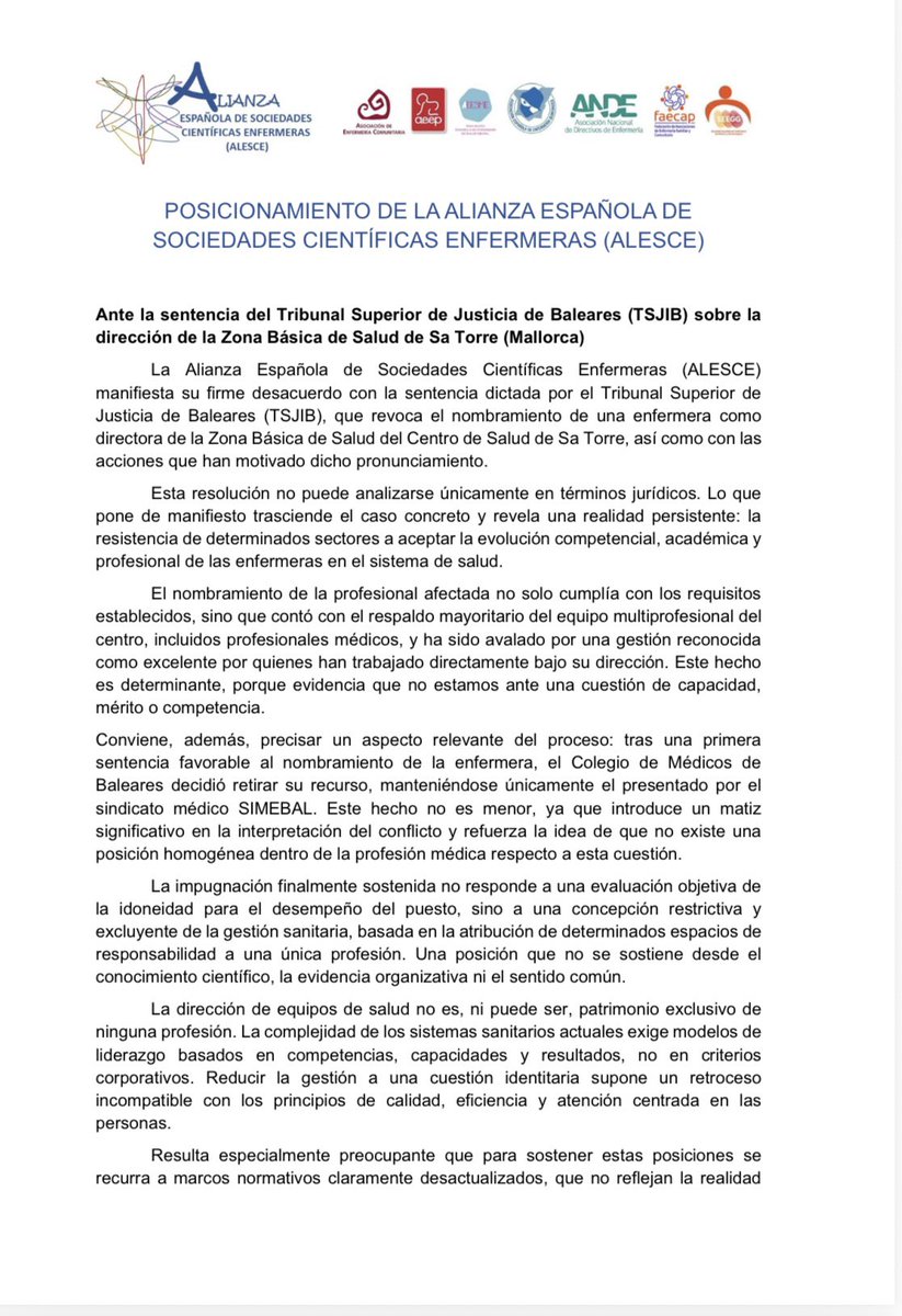 ANDE Directivos Enfermería tweet media