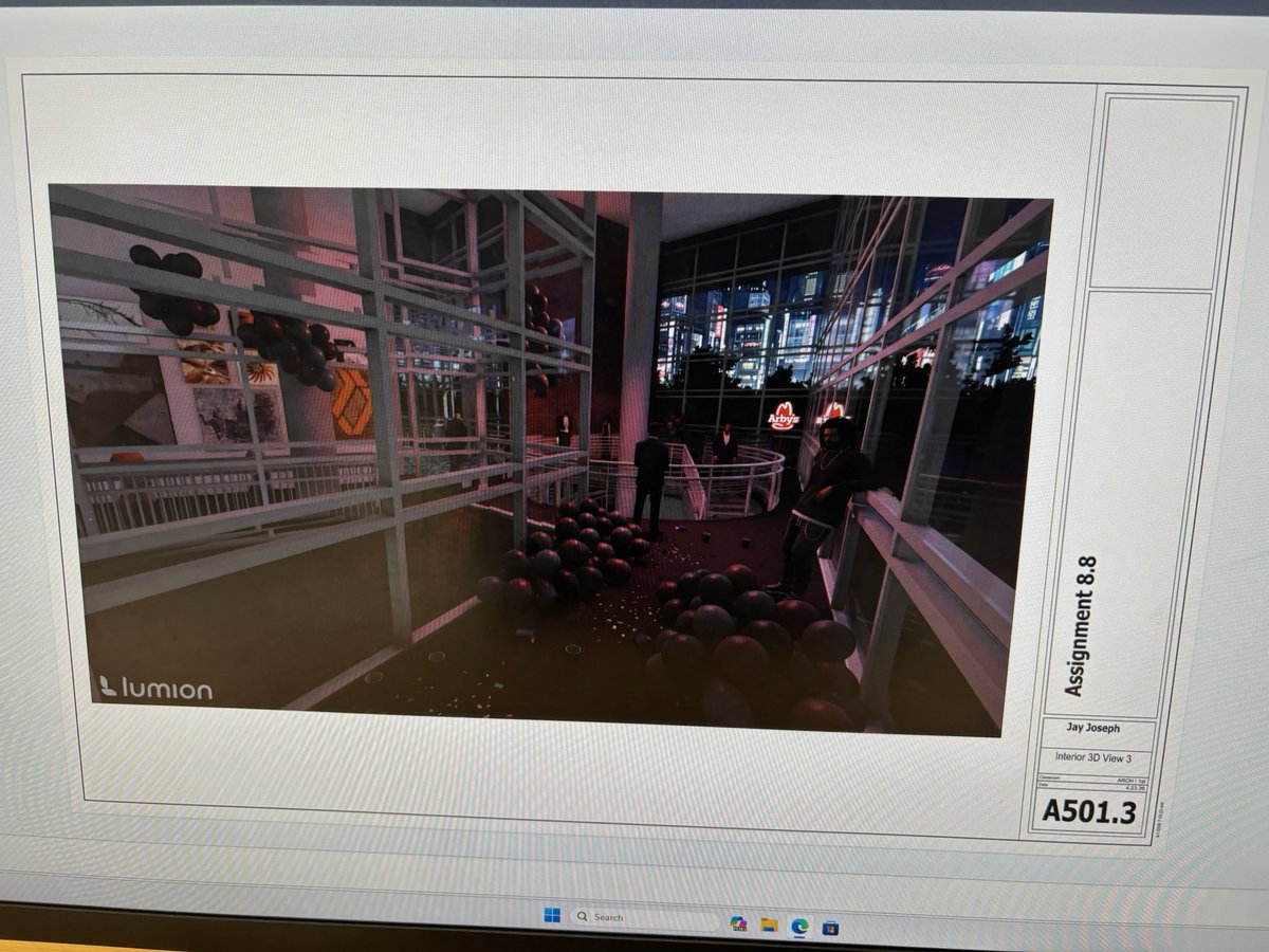 JaydenJoseph262's tweet image. C/O 28 aspiring architect final project. interior renderings. pt3. #CaneRidgeHighSchool #architecture