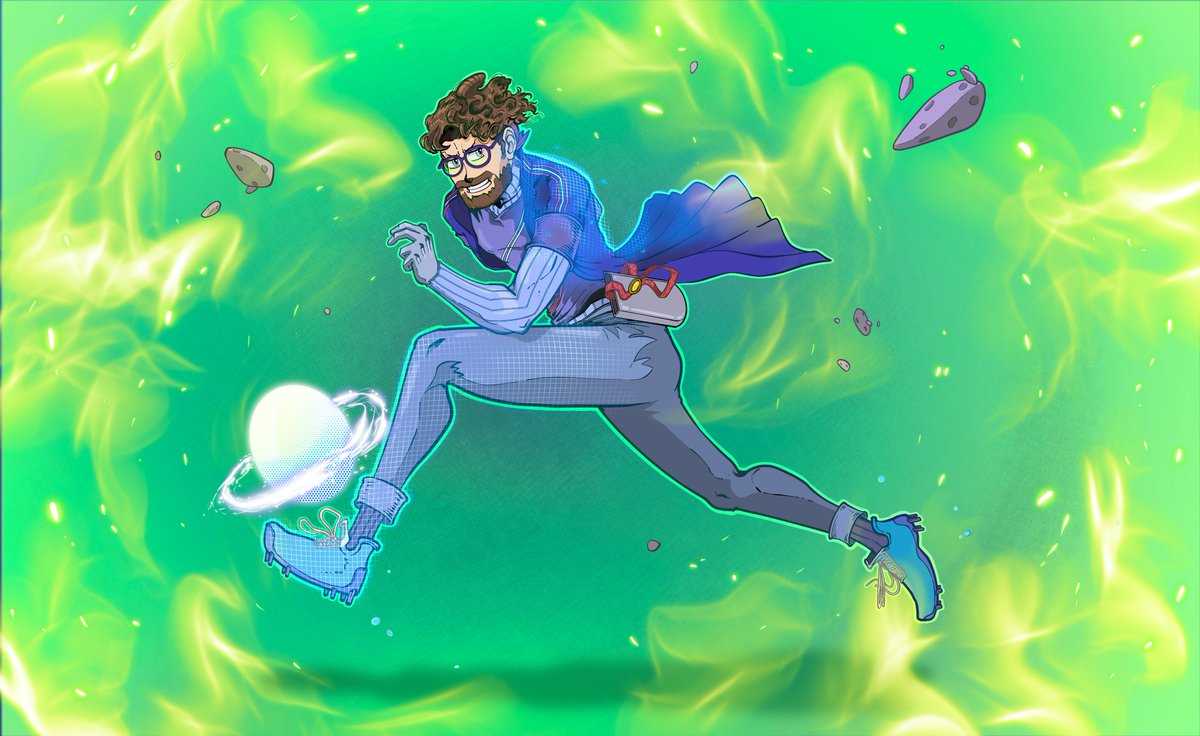 Cerrano152963's tweet image. Meet Captain Tom - The Main character of Space Asylum!
Driven by nostalgia and uniting his friends. He's a loyal, football-loving captain from Planet U.K, Tom believes that his crew is more than just a team. It's his family.
#CharacterDesign #DigitalArt #Manga #scifi #Webcomic
