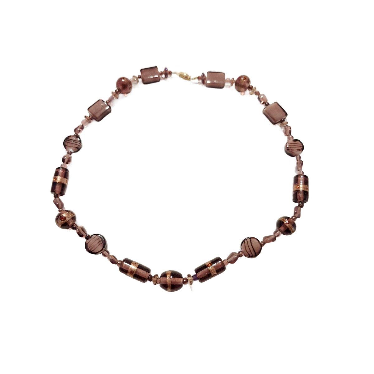 JunkYardBlonde's tweet image. Purple Murano Venetian Glass Beaded Choker with Gold Leaf Details tuppu.net/f2272022 #Etsy #JunkYardBlonde #AmethystBeaded