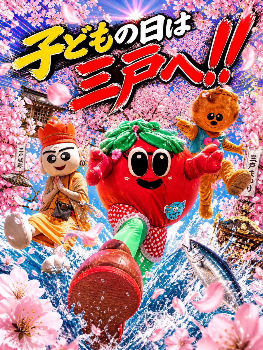 おっはニャー🐱 天気ヨシ！ですニャー🐱 今日は三戸町城山公園イベント