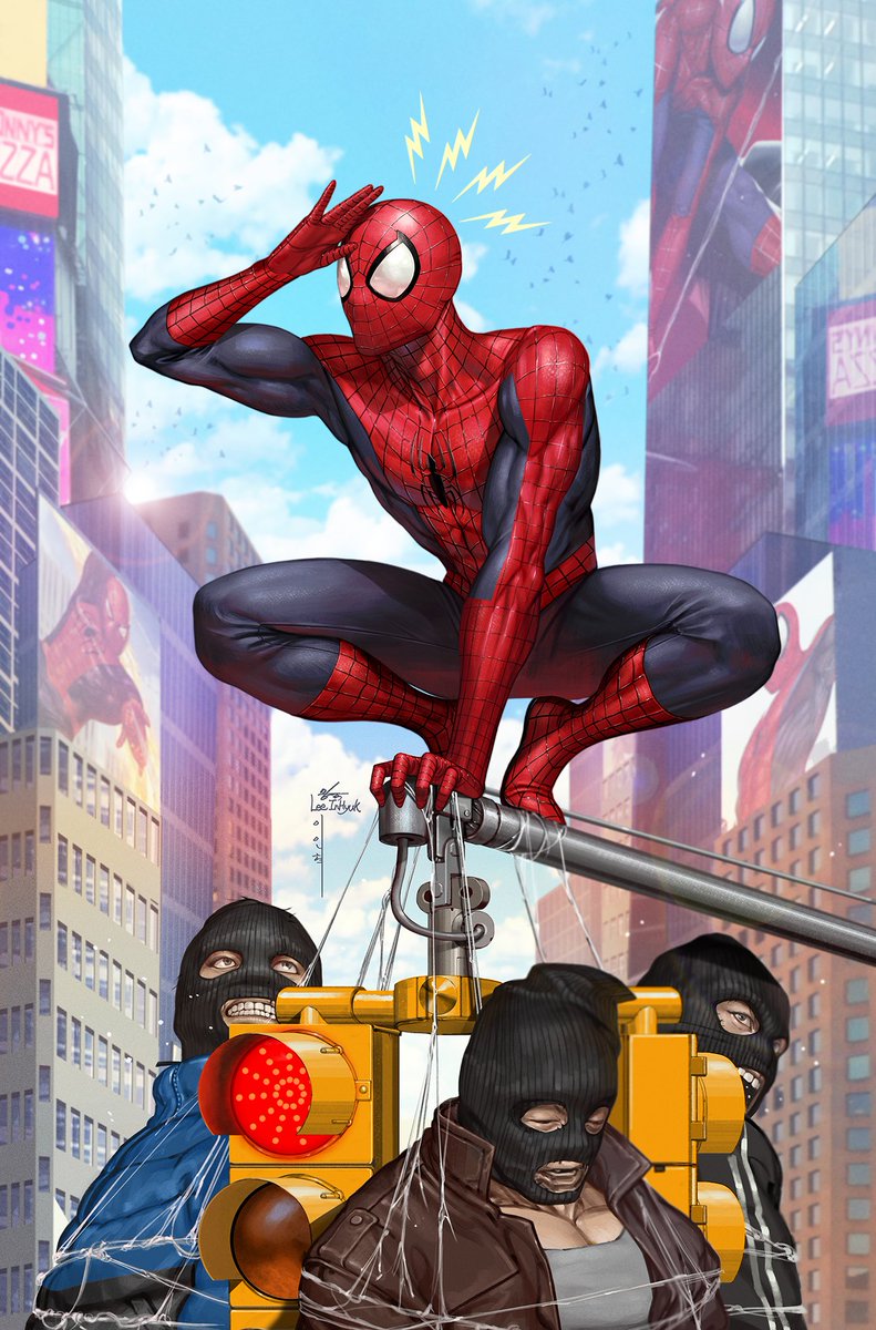 Gabriel27975's tweet image. ...The Amazing Spider-Man Vol.7/#33 (09/2026); textless variant cover artwork by @inhyuklee...

#marvel #marvelcomics