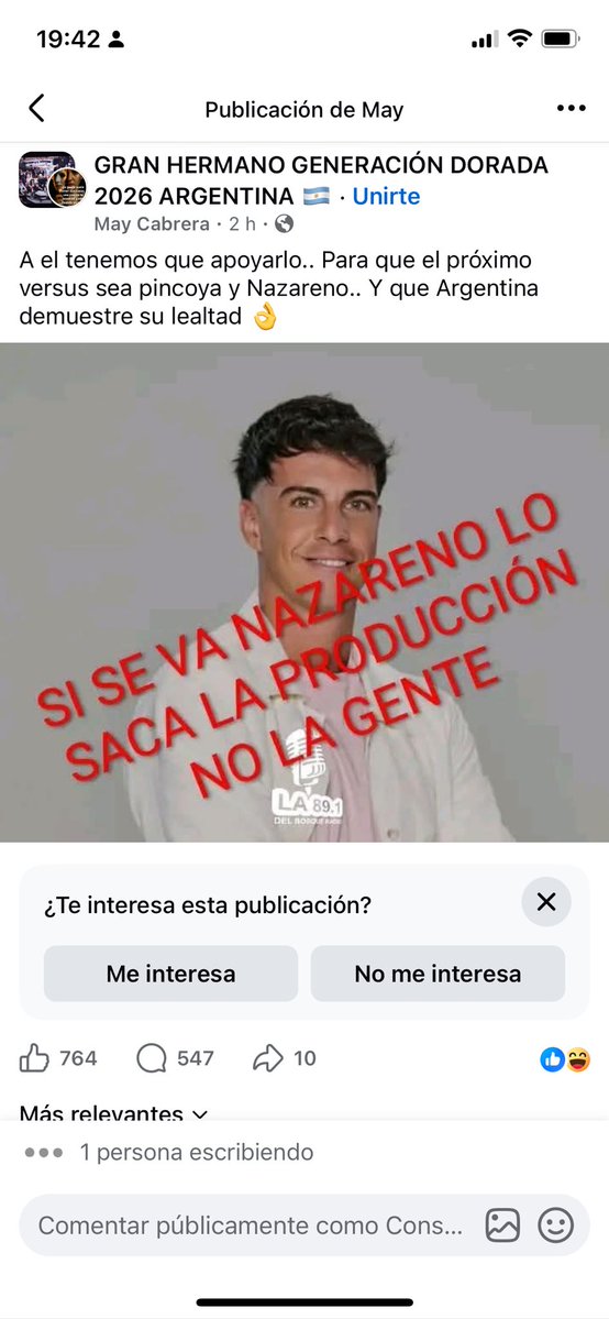 TODAS MAS SEÑORAS APOYANDO A NAZARENO, ME FASCINA #granhermano