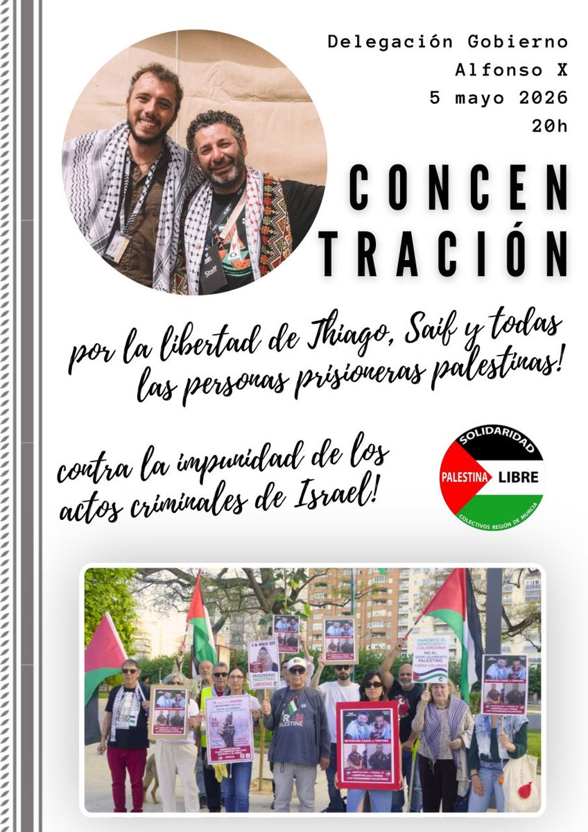 Palestina Libre 🇵🇸 Región de Murcia tweet media