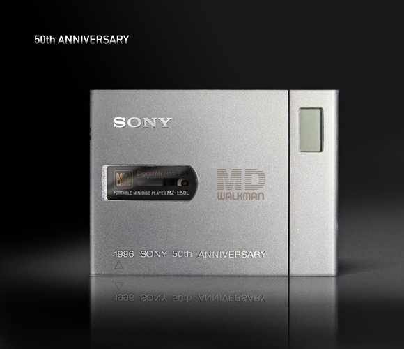 SONY MD WALKMAN MZ-E50L 1996SONY 50thモデル このころのSONYはまだ元気でしたね。今のSONYの音響機器は…😢