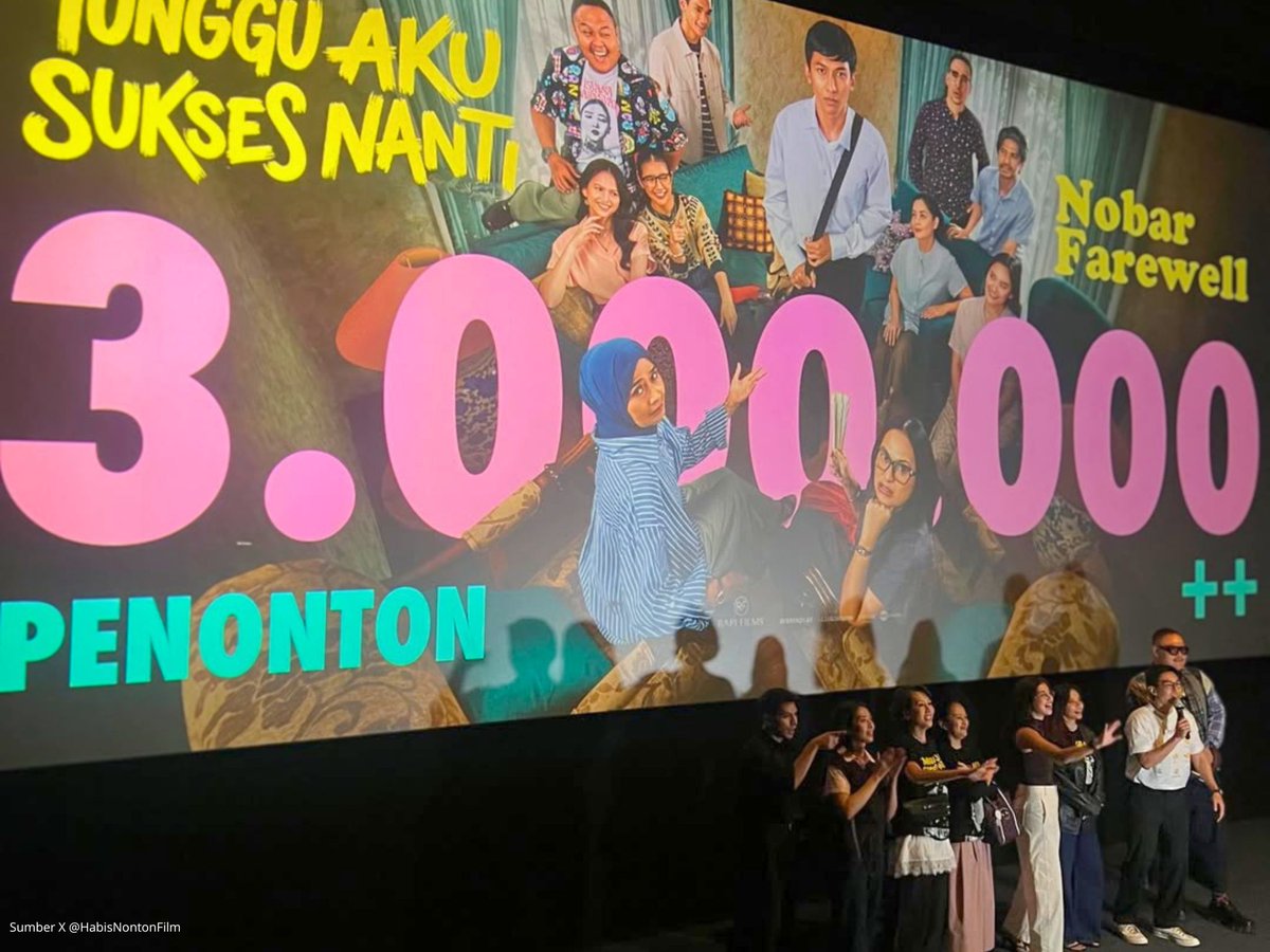 Kofindo's tweet image. 📽️ Bertahan hingga 35 Hari di Semarang, Tunggu Aku Sukses Nanti Tembus 3 Juta Penonton

Kabar pamitnya pun diumumkan secara emosional melalui media sosial resmi mereka, lengkap dengan agenda farewell nobar sebagai bentuk apresiasi.
📝bit.ly/49bmAz4

#Semarang
#blog