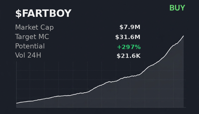 89Cluban's tweet image. $FARTBOY popped up on @xSolRayx with $31.6M target. hard to ignore  

 #Solana #Memecoin #Crypto #Degen #PumpFun #AlphaCalls #SolanaMemeCoin