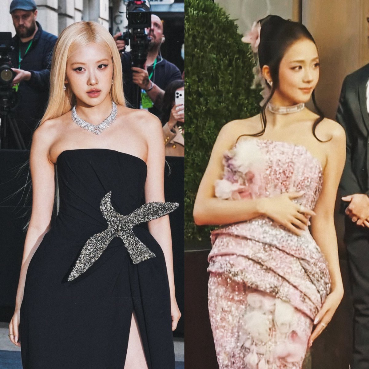 fueron de black y pink, en mi caeza solo significa una cosa ✨novias✨