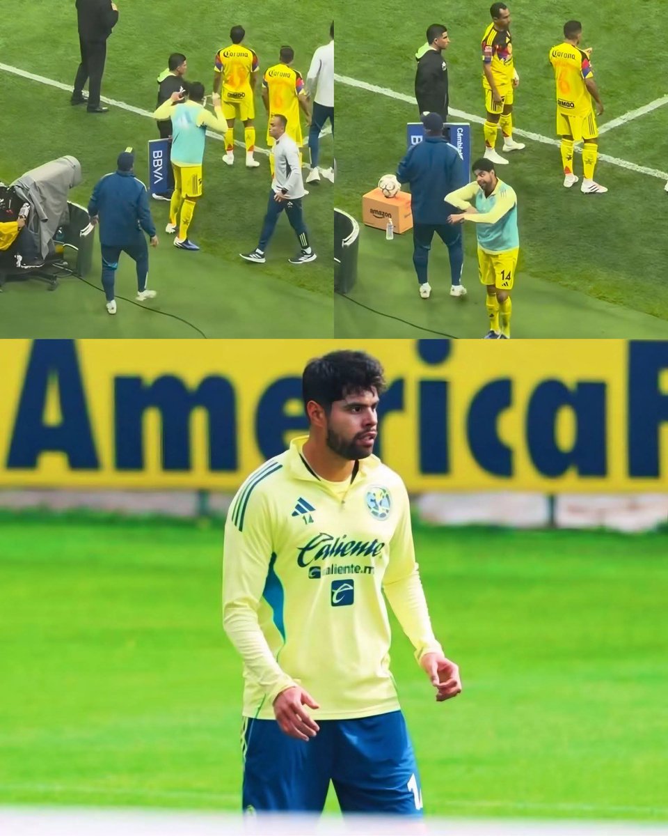 ¡EL VERDADERO CAPITÁN SIN GAFETE! 🦅🏼

​Mientras todos veían la jugada, Néstor Araujo ya estaba jugando su propio partido desde la banca. Fue el ÚNICO que se dio cuenta del clarísimo agarrón sobre Dourado, corrió a presionar y avisó que lo habían abrazado y que se tenía que