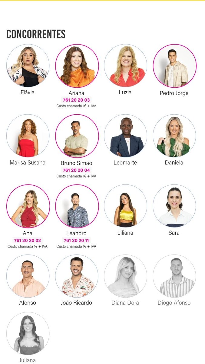 Gostava de perceber porque é que no site não meteram o número para salvar o Pedro Jorge. 👀

Anyway, mais motivação para dar muito voto no 761 20 20 15 😌🤙 #sstvi