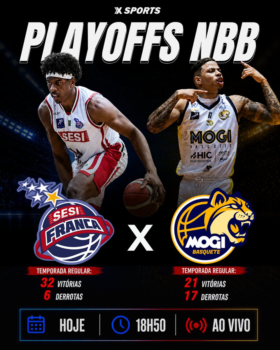 xsportsbrasil's tweet photo. HOJE TEM QUARTAS DE FINAL DO NBB!
Franca e Mogi fazem o primeiro jogo da série que vale vaga na semifinal.
👉 Quem sai na frente?
📺 VOCÊ ACOMPANHA FRANCA X MOGI AO VIVO NA TELA DA XSPORTS
🗓️ HOJE
⏰ 18H50
Acerte na Xsports!
#Xsports #Franca #Mogi #NBB https://t.co/4CyLCW4SGw