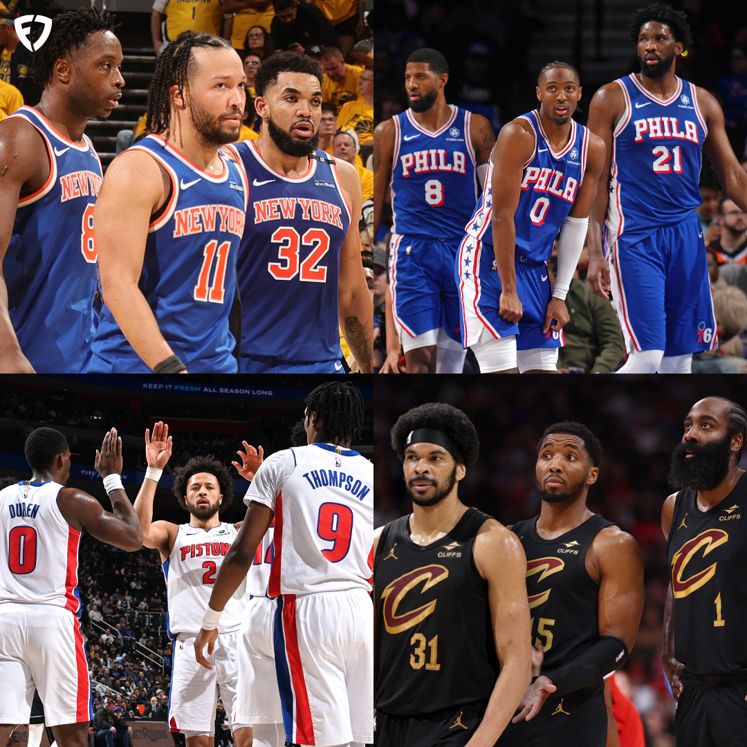 FDSportsbook's tweet image. One of these trios will make their first NBA Finals appearance this year 🧐

Who will it be?

#NBA