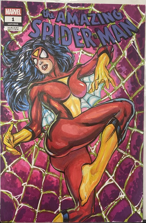 JasPosey's tweet photo. My acquisition of Spider-Woman sketch cover by Kevin Sharpe https://t.co/QYVuZCIl5E #KevinSharpe #artpurchase #sketchcover #SpiderWoman #JessicaDrew #SHIELD #SWORD #Avengers #HYDRA #LadyLiberators #Avengersart #MarvelComics #comicart #MarvelSuperheroes #superhero #superheroart https://t.co/5pwmY3YKgv