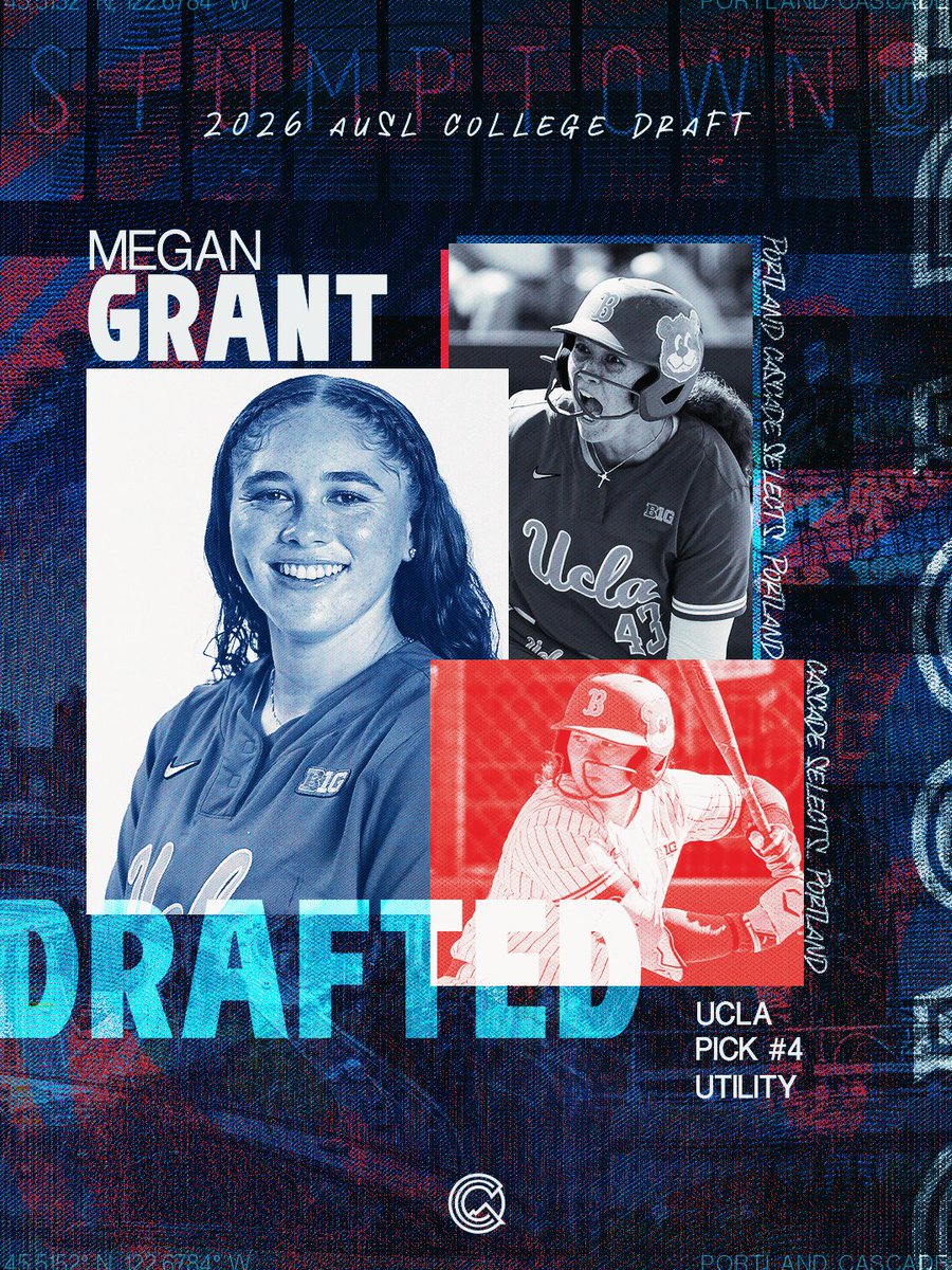 AUSL_Cascade's tweet photo. LET CHEF MEG COOK 👩‍🍳

with the 4th overall pick, the Cascade select @ChefMeganCookin, a utility player from @UCLASoftball 🤩 https://t.co/PMwYlvVCrF