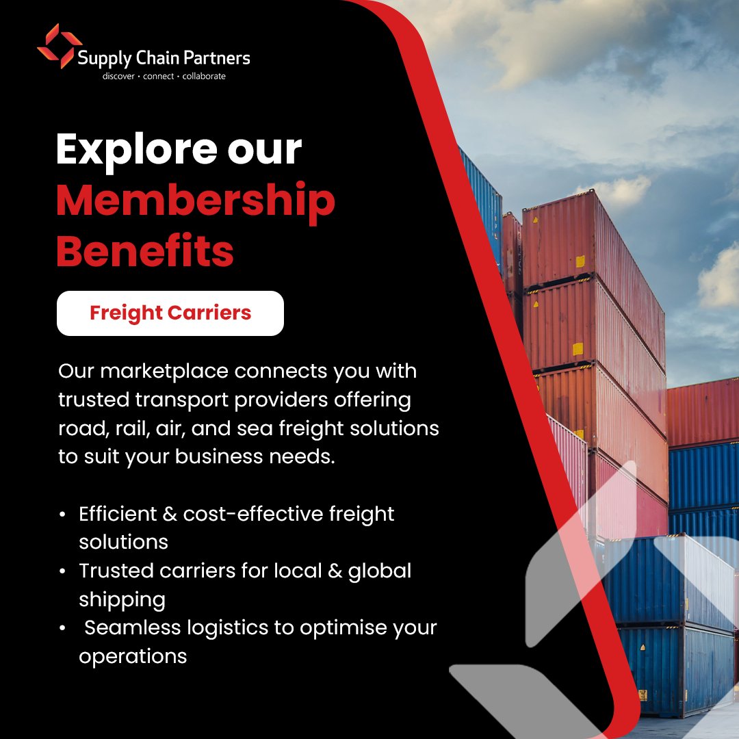 SupplyCPartners's tweet image. Need reliable freight carriers?
Connect with trusted providers for road, rail, air &amp;amp; sea shipping—local or global.
🔹 Cost-effective
🔹 Trusted
🔹 Seamless logistics
Find your perfect freight solution today.

#Logistics #Shipping #SupplyChain
tinyurl.com/srck4pfua