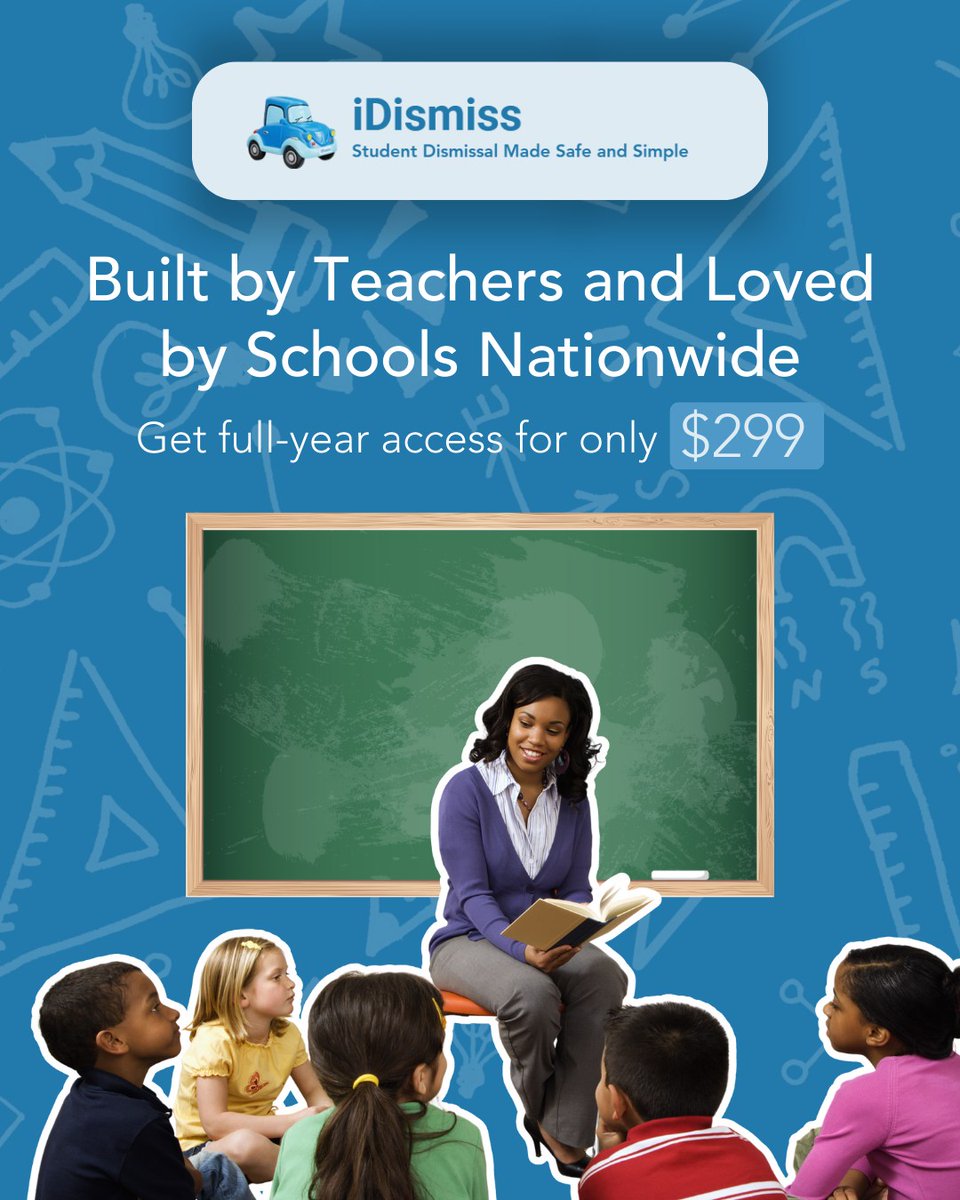 IDismiss's tweet photo. Born in a classroom and helping schools everywhere.
iDismiss started as a teacher’s idea and has grown into a trusted dismissal solution for districts across the country. 💙
📷 Built to make dismissal effortless.
📷 Get a full year of access for only $299! https://t.co/gS0TdIivnt