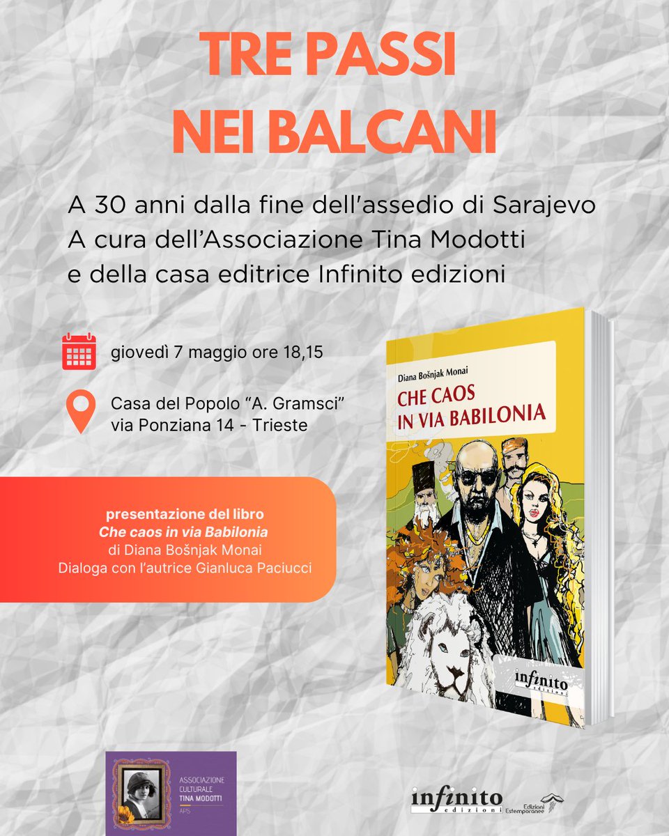 Pressenza_it's tweet image. Incontri in Casa del Popolo "Gramsci": tre passi nei Balcani
pressenza.com/it/2026/05/inc…
#associazioneculturaletinamodotti #balcani #trieste #casadelpopoloantoniogramsci