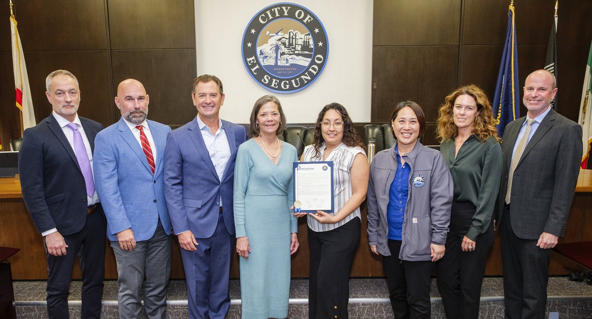 elsegundocity's tweet photo. It's Professional Municipal Clerk Week!

In their proclamation, City Council extended "appreciation to our Professional Municipal Clerk Susan Truax, Assistant City Clerk Lili Sandoval, Patricia Harada, Records Technician and to all Professional Municipal Clerks." https://t.co/DiwAMeW28i