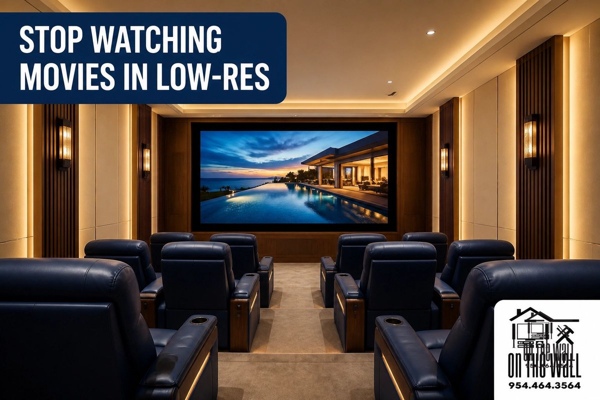 OntheWallSFLAV's tweet image. NO MORE LOW-RES MOVIES. 🎥

Surgical precision &amp;amp; 5-star luxury for your Lighthouse Point cinema. Legendary communication from concept to completion. 2 slots left!

Book Now: onthewallsfl.com
#Parkland #Weston #BocaRaton #DelrayBeach #BoyntonBeach