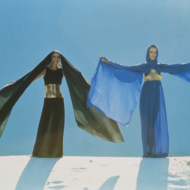 If she’s in Saint Laurent this is a direct reference to Yves’ 1969 fall winter couture collection. He collaborated with artist Claude Lalanne making a series of sculpted fashion.