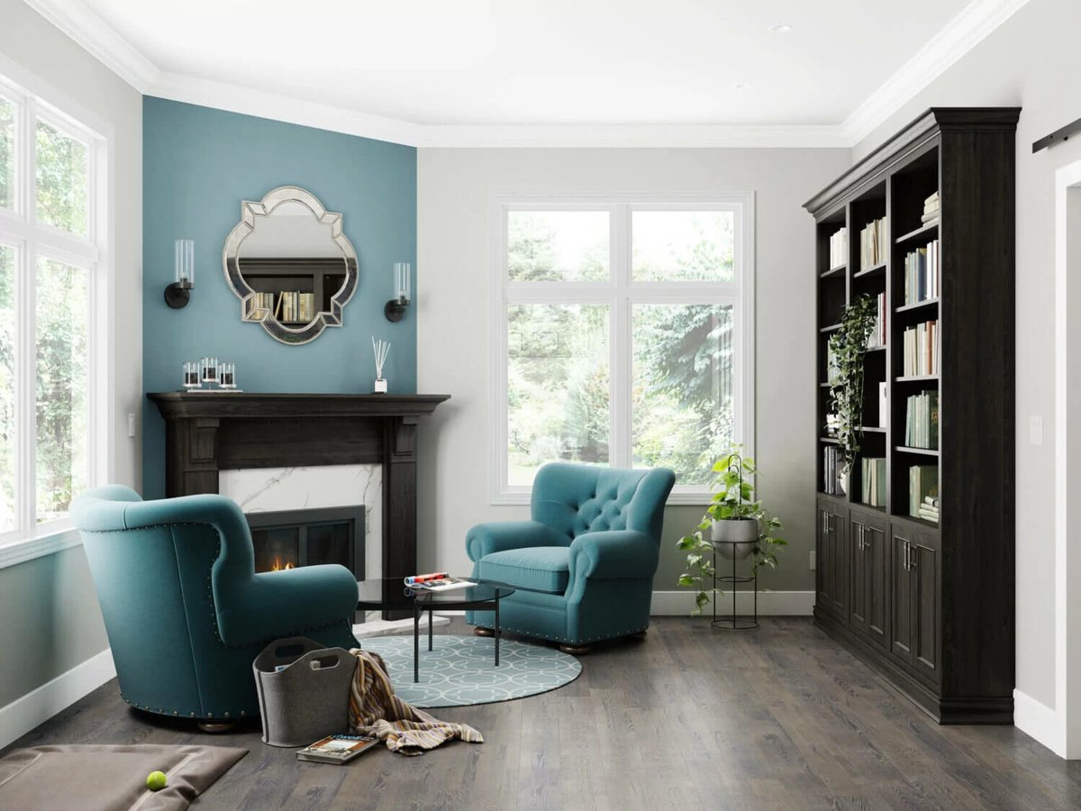 designalliance2's tweet image. Soft teal tones, cozy seating, and natural light come together to create the perfect space.✨
#InteriorInspo #HomeDesign