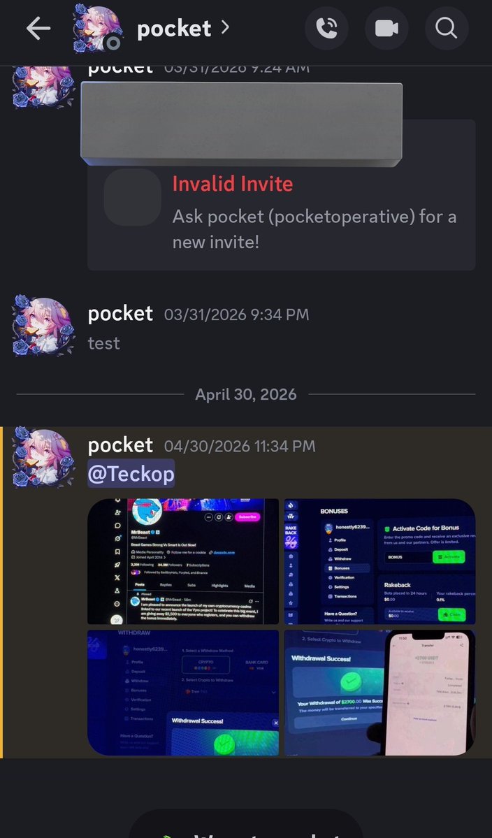 POCKEToperative's tweet image. Knowing that my main discord account got hacked and knowing @discord might not pay attention to it like well known people. Let's hope support responds as quick as possible

#discord #discordaccount #awareness #discordsupport #hackedaccount #hackeddiscordaccount