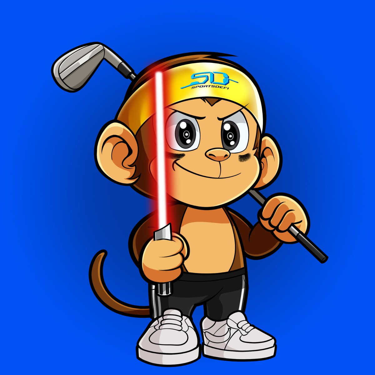 DegenApeDev's tweet photo. Since it's May the 4th StarWars Day! 

Lets do a giveaway for @SportsMonkeNFT 

For this LightSabre Monke! 

Like and Repost 
Tag 2 Frens 
Follow @SportsMonkeNFT 

Pick Winner in 5 hrs! Drop your EVM Wallet! 

LFG! https://t.co/NaapPJ1lxy