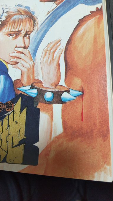 手元にあるカプコンイラストレーションズだとリュウさん出血してる。収録時に加筆されたのかな。 