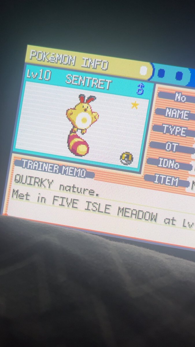 BladeMaster2977's tweet photo. So I was just going through the post game forgot to put a repel up and found a shiny Sentret… nice https://t.co/kIVBNuhZrZ