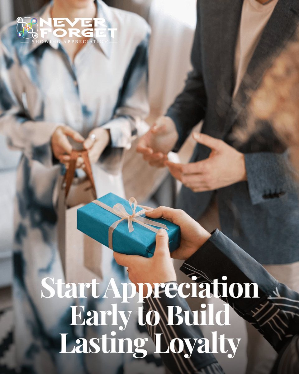 Raymond22816940's tweet image. The best appreciation programs start early and stay intentional. Recognize your teams and clients from the start to build loyalty and culture that lasts. Don't wait—begin today.

Learn More neverforgetappreciation.com #EmployeeAppreciation #Corporategifting