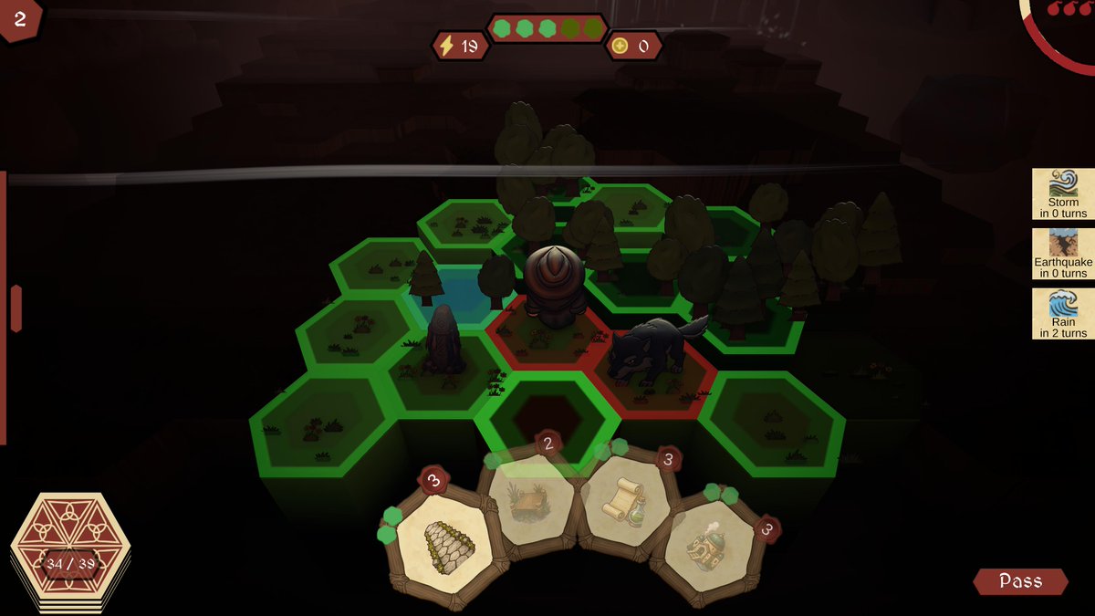 nyragames's tweet image. Build roads. Bend terrain. Manage energy. Survive a hostile procedural board. 

A hex-grid deckbuilding roguelite where every card you play reshapes the land beneath your feet.

Wishlist Tavrik on Steam from the link in bio!

#indiegame #boardgame #cardgame