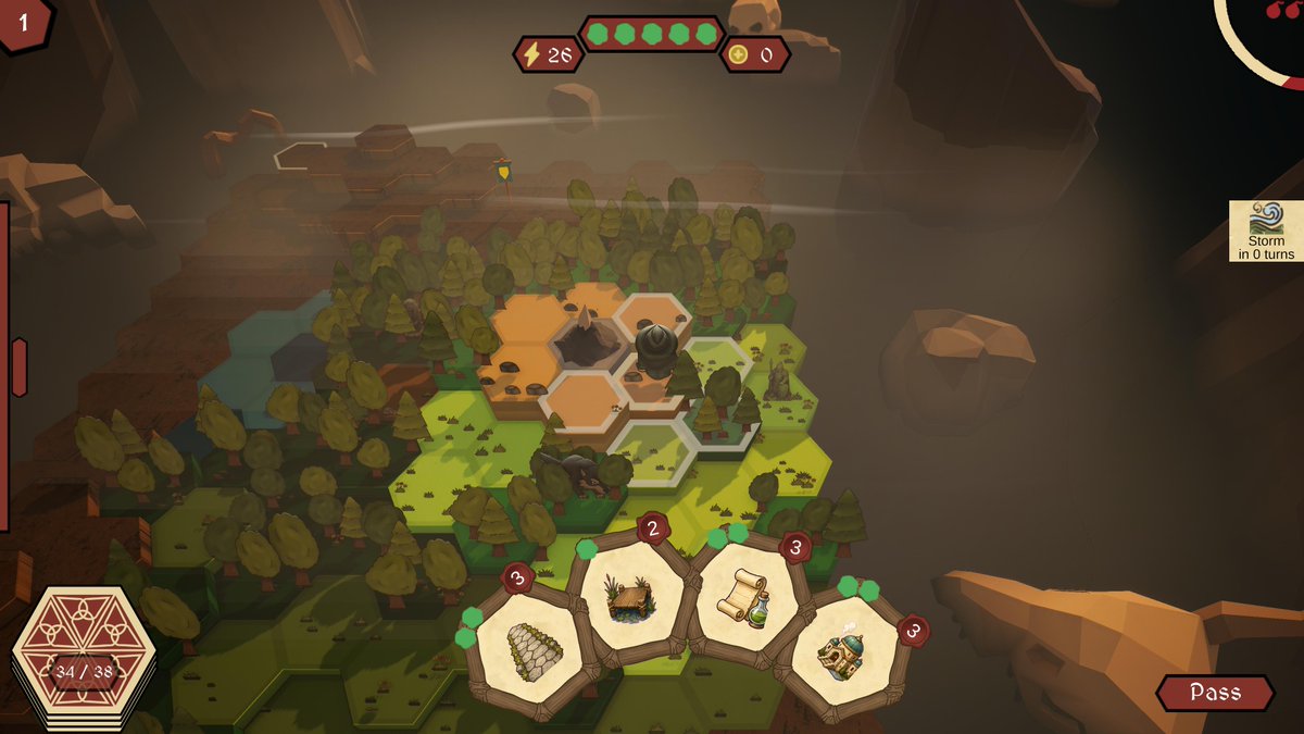 nyragames's tweet image. Build roads. Bend terrain. Manage energy. Survive a hostile procedural board. 

A hex-grid deckbuilding roguelite where every card you play reshapes the land beneath your feet.

Wishlist Tavrik on Steam from the link in bio!

#indiegame #boardgame #cardgame