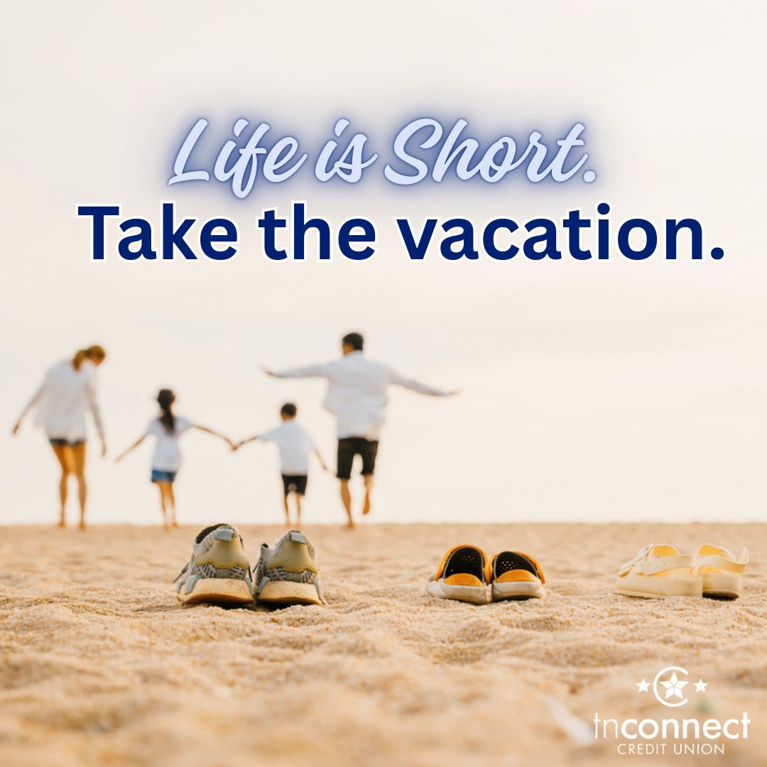 TNConnectCU's tweet photo. Make memories that last a lifetime this summer with a tnConnect Vacation Loan. Get started today by applying online or speaking to one of our Loan Officers at (865) 688-2424. #Vacation #dreamvacation https://t.co/3ZjYygXa1a