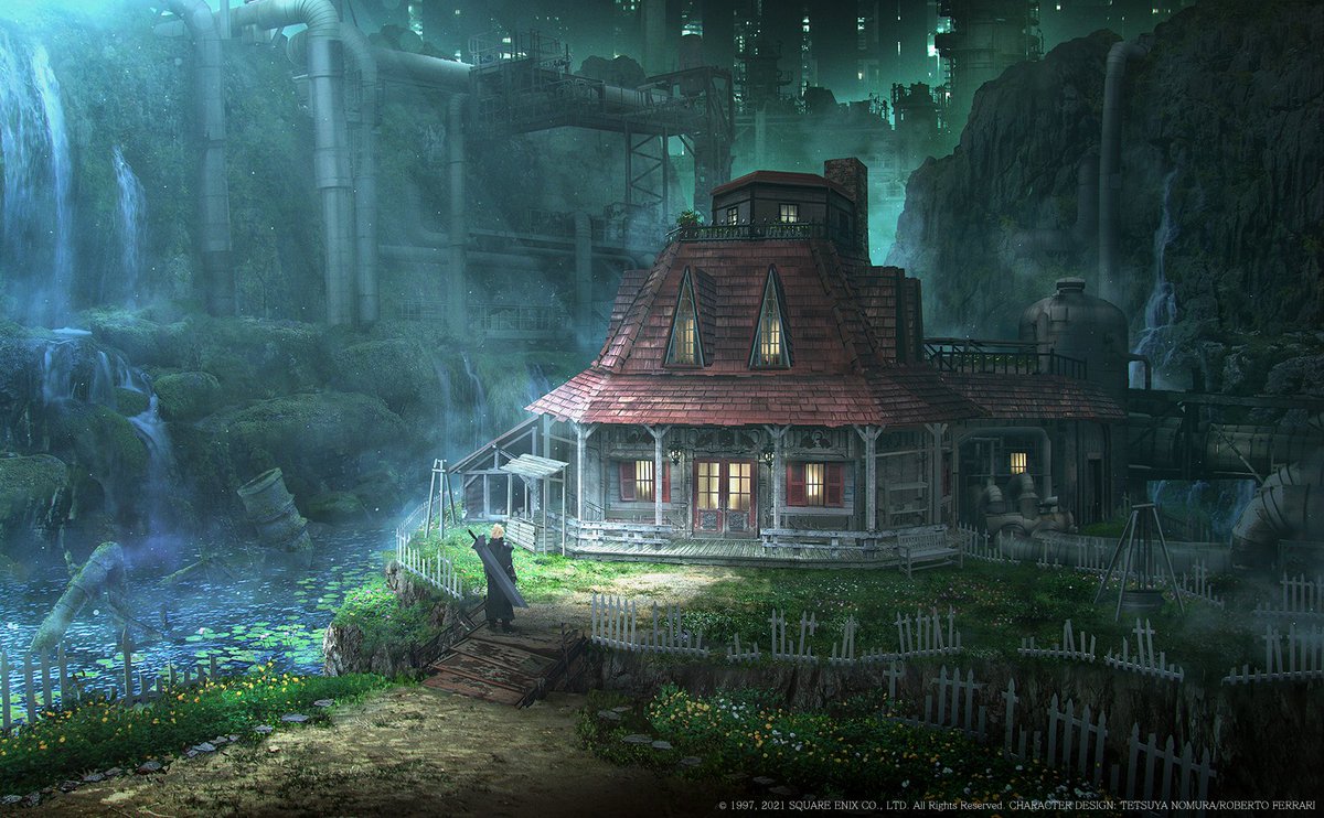 cleritharchive's tweet photo. FF7R Concept Art: Aerith's House https://t.co/LiRfW9BSvL