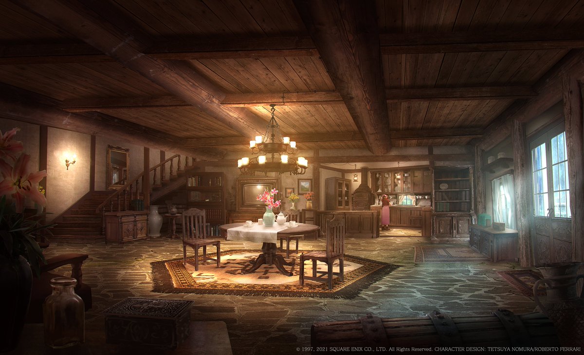 cleritharchive's tweet photo. FF7R Concept Art: Aerith's House https://t.co/LiRfW9BSvL