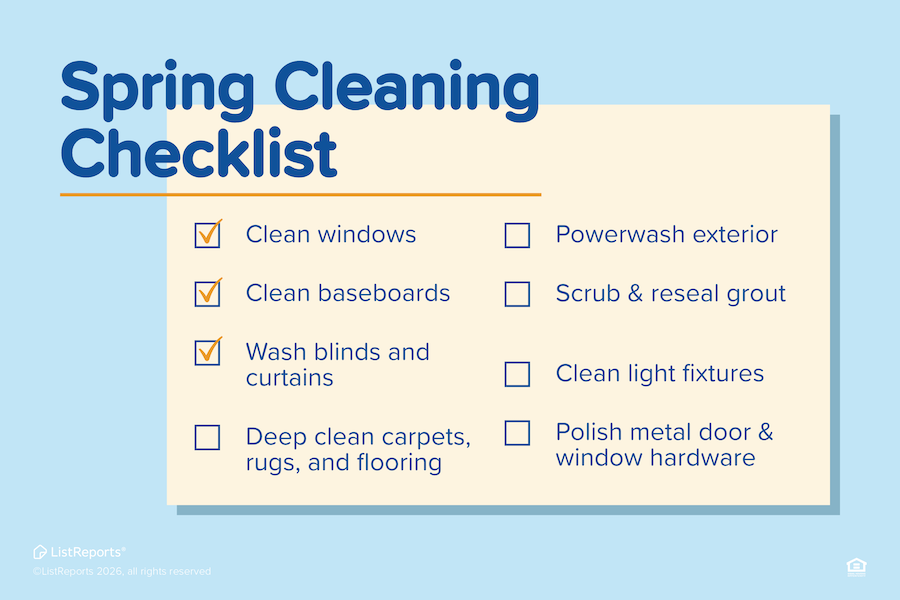 DanLongRealtor's tweet photo. There’s just something about a good spring refresh that makes your home feel brand new 🌸✨ A deep clean isn’t just about appearances—it helps maintain your space and protect your investment over time. Even tackling a few of these tasks can make a noticeable difference in how you https://t.co/PYuuT1KGIf