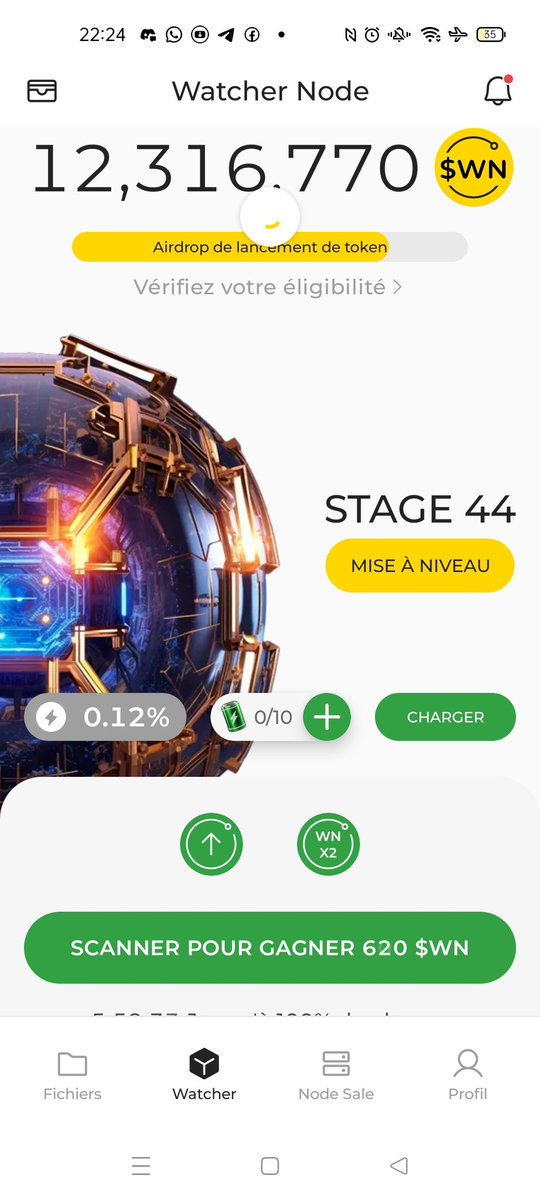 Bonjour ! Je veux vous inviter à cette application crypto que j’utilise. Si vous vous inscrivez avec mon code, vous recevrez 1 000 $WN et j’obtiendrai également un bonus.

DeNet Storage &amp; Watcher Node est gratuit
Rejoignez avec mon lien : links.denet.app/mobile?referre…