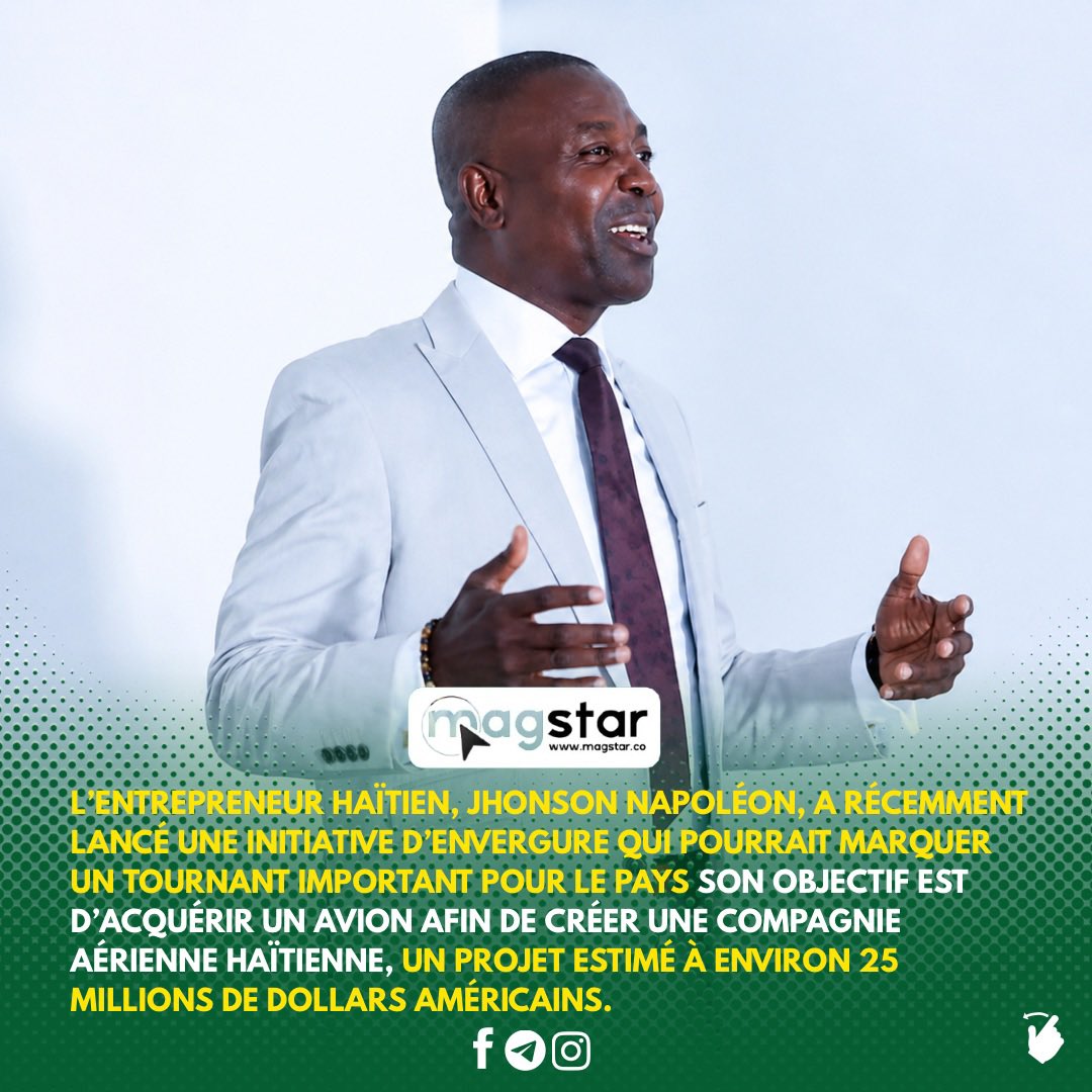 MAG_STARS_'s tweet photo. @JhonsonNapoleon lance une campagne ambitieuse pour Haïti https://t.co/4Bai0FrMiN