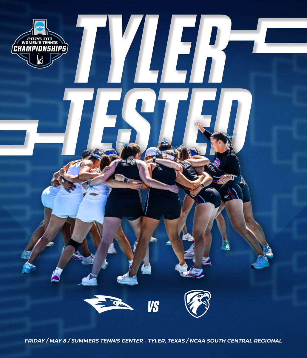 LCUTennis's tweet photo. TYLER TESTED 🎾⚔️

Back-to-back NCAA appearances for the Lady Chaps!
No. 4-seed LCU heads to No. 1 UT Tyler

🗓 Friday | ⏰ 11 AM
📍 Tyler, Texas
Time to make some noise. 🔥 https://t.co/Fws7QdJwbH
