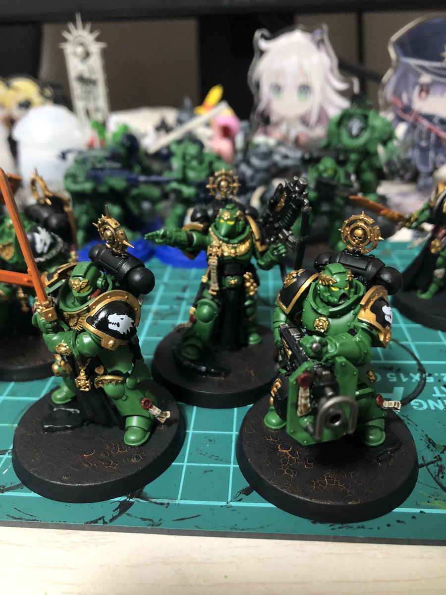 MomiziMyon's tweet image. みどりの日だし、最近完成したカンパニーヒーロー載せよ
＃ウォーハンマー 
＃warhammer