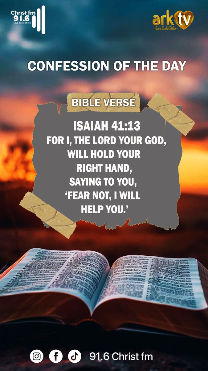 arktvworld's tweet photo. Today we walk in confidence. God Himself holds our hands, and His help is already at work in our life.
#TrustGod #FearlessFaith #HeldByGod #DailyConfession #arktvug https://t.co/vPBkNq63po