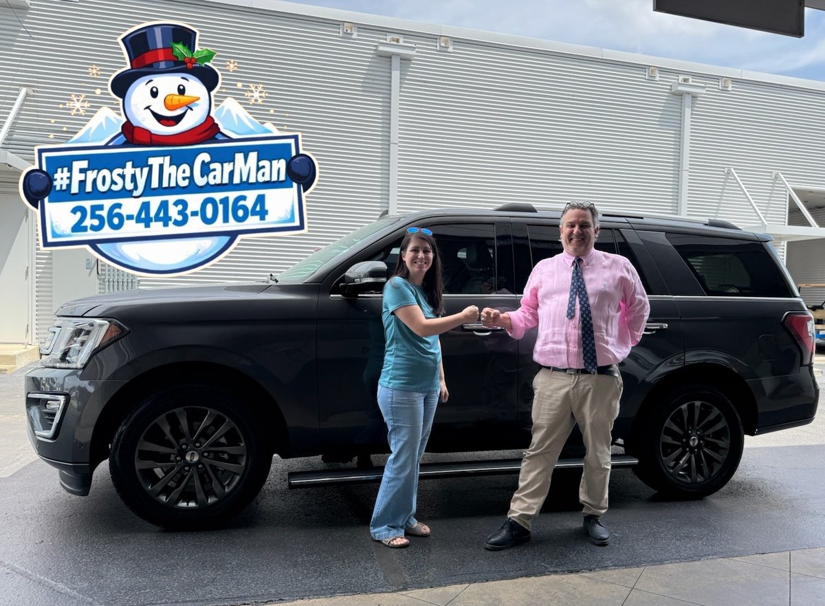 FrostyTheCarMan's tweet image. Thank you to our friends Lee &amp;amp; Elise McLemore of Corinth, Mississippi for the purchase of their new Expedition! #StayFrosty

☃️ #FrostyTheCarMan ⛄

#Ford #Expedition #LongLewis
#BuyFromGordo