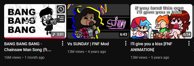 bbpnz213's tweet image. Bang Bang Bang is the first ever video to userp the throne since my fnf videos in 2020.

Means a ton thank you guys!!!! 

next time i'll make an even cooler song with an even cool MV.